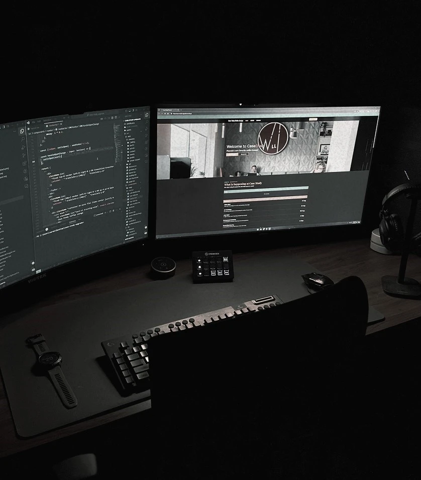 Aarons office setup